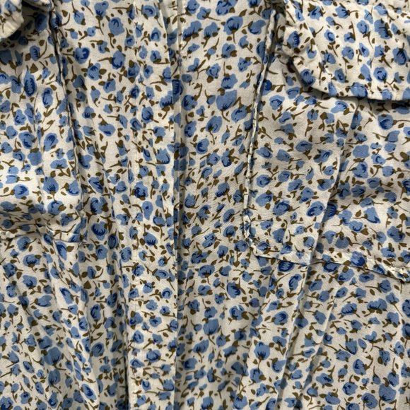 Faithfull‎ The Brand Brigitte Knot Shirt Blouse Top Size 10 Floral Multicolor - Picture 4 of 10